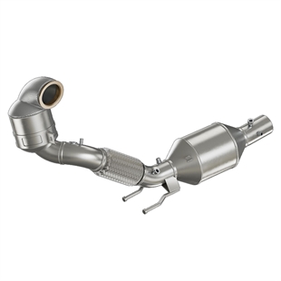 Friedrich Motorsport 76mm Downpipe Med 200-Cellers HJS Sportskatalysator og OPF Rustfritt Stål VW Polo AW